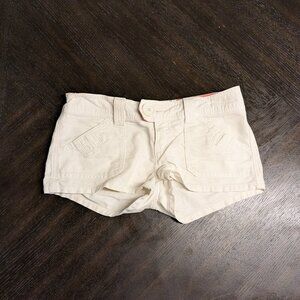 Vintage Hollister White Cotton Shorts - Size 5
